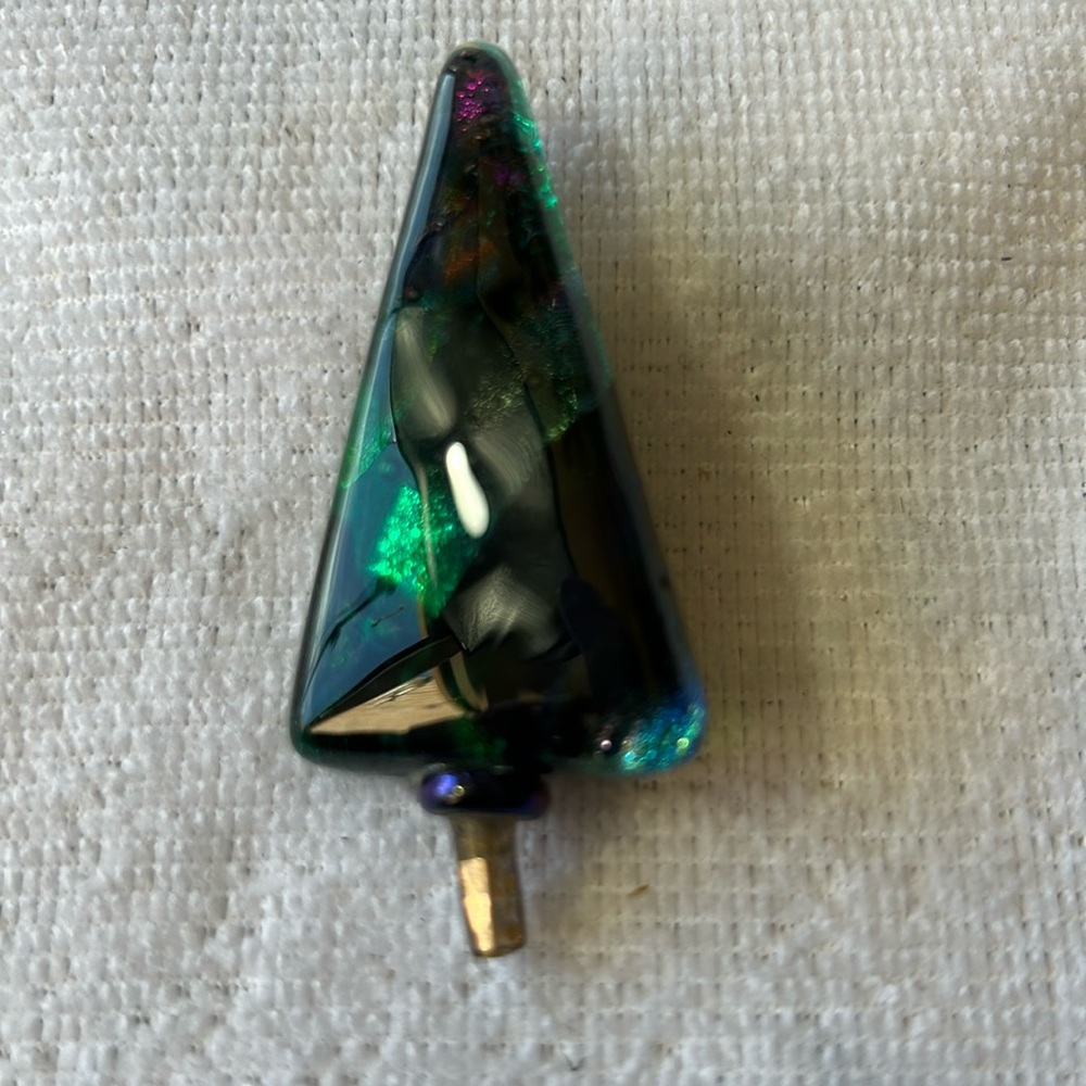 Dichroic Glass Brooch/Pin Handmade by Geddes Studio